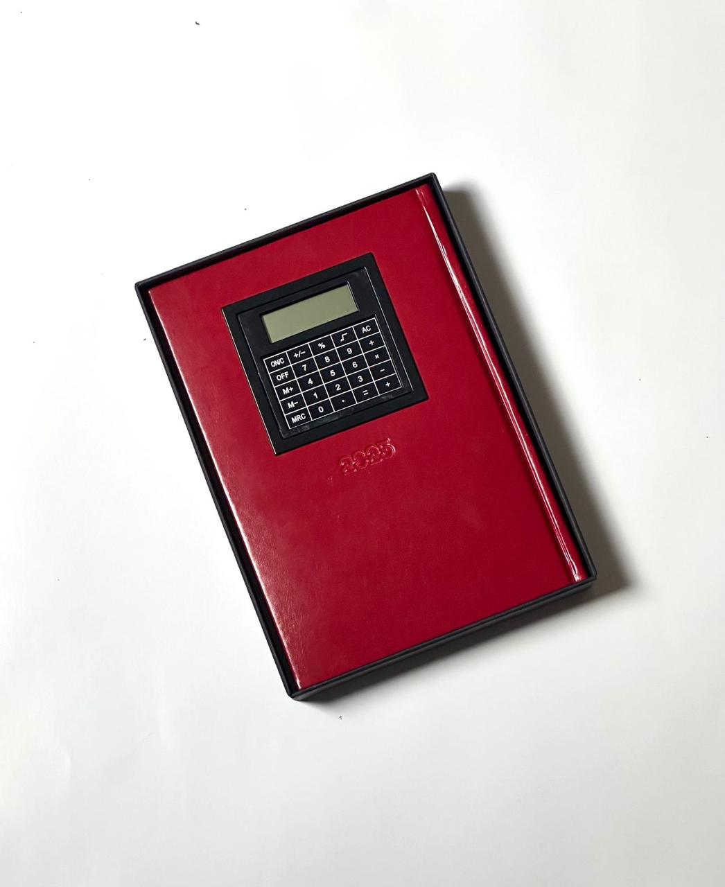 Agenda - Calculator 2 Color - LEATHER  (LUX + BOX)